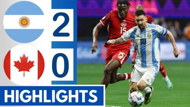 Argentina vs Canada 2-0 All Goals & HIGHLIGHTS - Copa America 2024