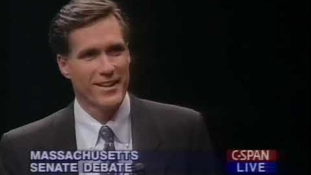 Mitt Romney Vs Ted Kennedy in second Massachusetts Senate Debate 1994