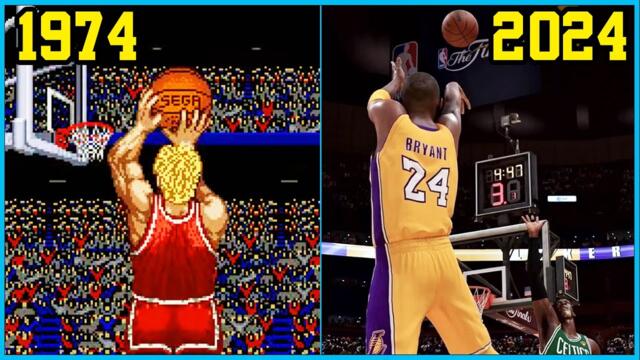 SHOOTING EVOLUTION in BASKETBALL VIDEO GAMES [1974 - 2024]