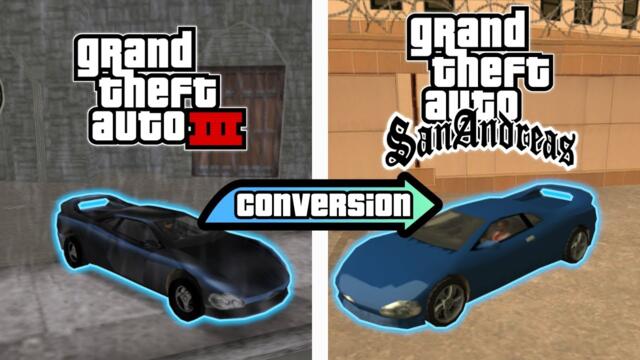 Conversion of the Infernus from GTA 3 to San Andreas