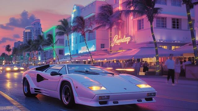 It's summer 1987, you're driving in Miami