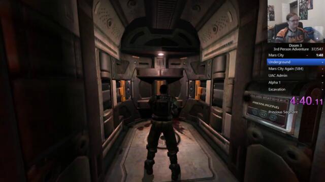 Doom 3 Speedrun in 3rd Person