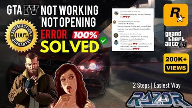 GTA IV Not Working | Not Opening Error || Solved!! | English
