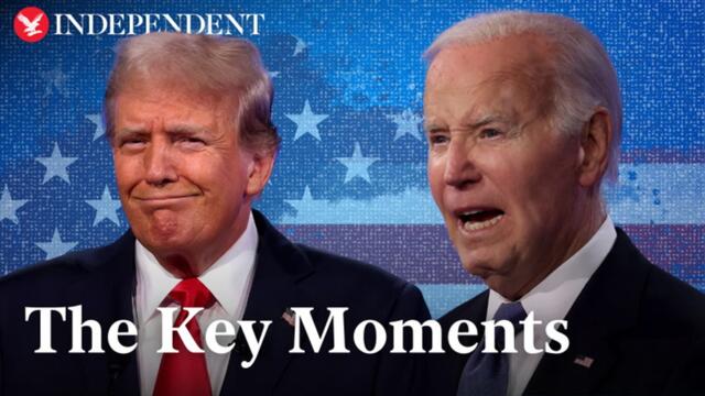 Watch: Key moments from Trump v Biden debate