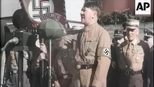 Adolf Hitler Speech in 1933 in Color | Stahlhelm Steel Helmets