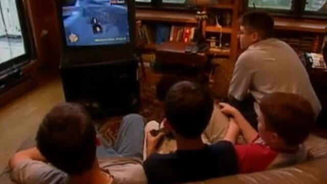 Playing PS2 with your best friends in 2002