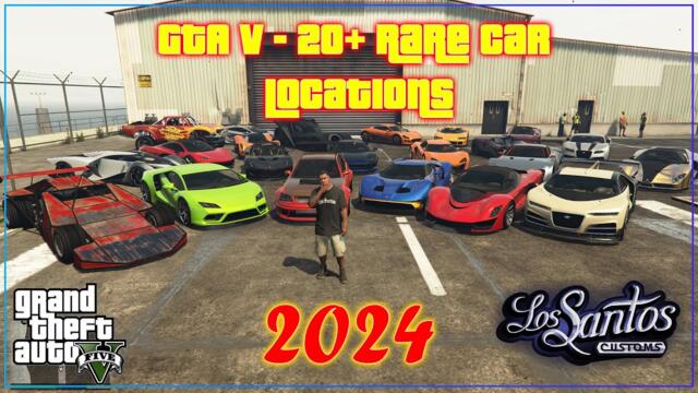 GTA V - 20+ Rare Car Locations in Story Mode 2024 (XBOX, PC, PS4, PS5)