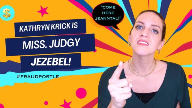 #live #kathrynkrick Miss. Judgy Jezebel @ApostleKathrynKrick @FiveFoldChurch Losing Church Members!