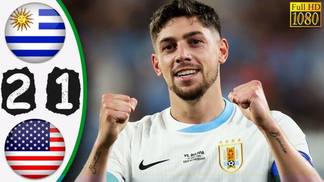 Uruguay vs USA 3-1 | All Goals | Copa America 2024
