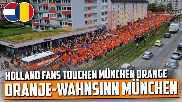 Nächster Oranje-Wahnsinn!: Niederlande-Fans nehmen München ein (holland nach links nach rechts)