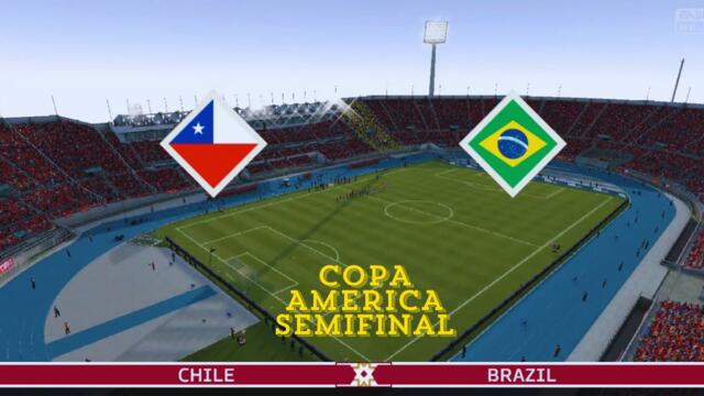 FIFA 16  copa américa  2024 - gameplay (CHILE VS BRASIL)