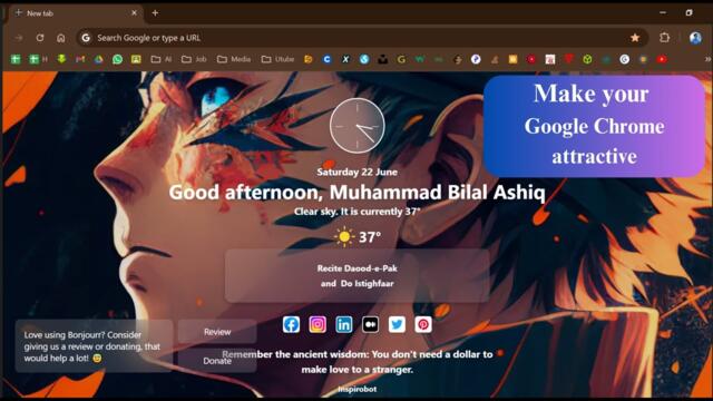 Make your Google Chrome attractive |  Muhammad Bilal Ashiq