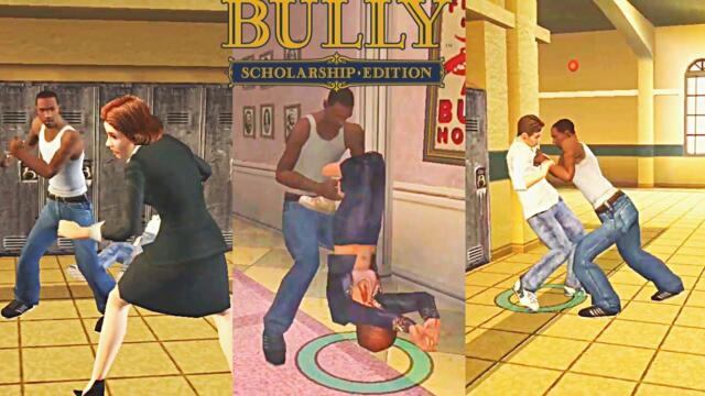 CJ being a Bully at Bullworth Academy | Bully Mods Gameplay