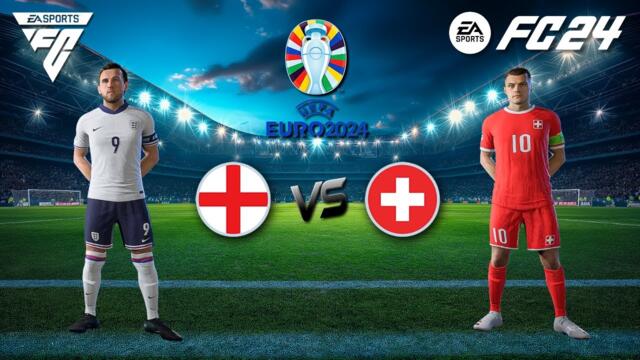 FC 24 PC | ENGLAND VS SWITZERLAND | UEFA EURO 2024 | FULL MATCH GAMEPLAY