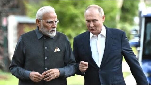 Путин и Моди: электрокар и чаепитие [ полное видео ]