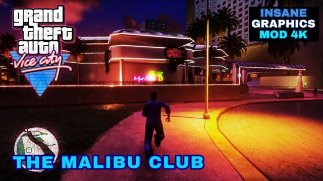 GTA Vice City Definitive Edition Insane Graphics Mod The Malibu Club (4K 60fps)