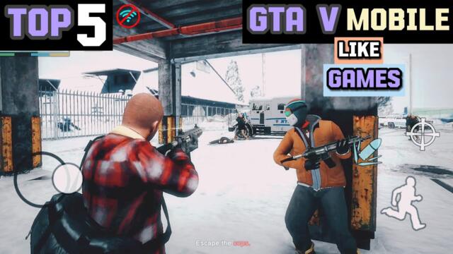 TOP 5 GAMES LIKE GTA 5 FOR ANDROID WITH HIGH GRAPHICS AND SMOOTH GAMEPLAY || ANDROID GAMES