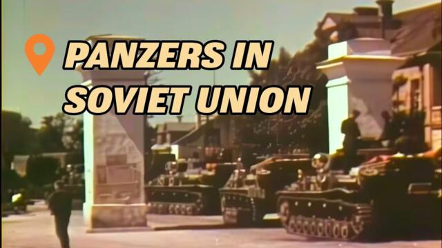 Germans Panzer Division in the Soviet Union | WW2 Footage of Occupation