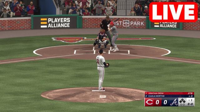 MLB LIVE🔴 Cincinnati Reds vs Atlanta Braves - 22nd July 2024 | MLB Full Game - MLB 24