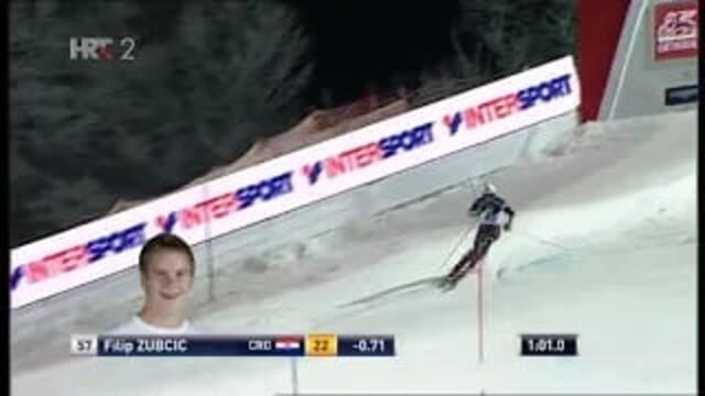 Snježna kraljica: Četiri Hrvata zapela u prvoj vožnji, dvojica izborila drugu - Zagreb, 6.1.2015.