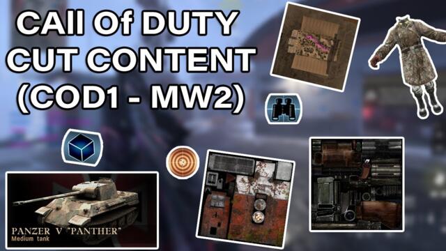 The Cut Content of Call Of Duty Part 1 (Cod 1 - MW2)