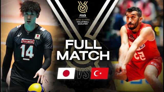 JPN 🇯🇵 vs 🇹🇷 TUR - Paris 2024 Olympic Qualification Tournament | Full Match - Volleyball