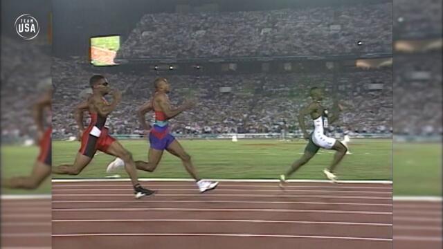 Michael Johnson Sprints To Gold At 1996 Olympic Games | Gold Medal Moments Presented By HERSHEY'S