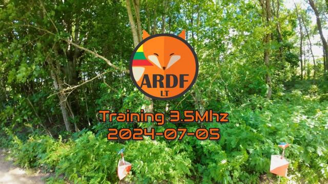 ARDF 2024-07-05 - Training - 3.5Mhz - Full Run