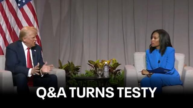 Live: Trump  Q&A at Black journalists' conference in Chicago