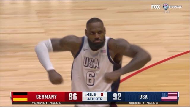 LEBRON ISN'T HUMAN! USA vs Germany Final Minutes ! 2024 Olympics