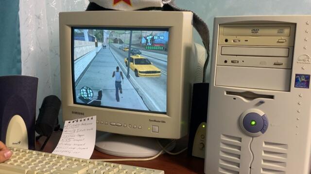 GTA San Andreas but on the Old Computer | Keyboard ASMR Gameplay