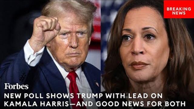 BREAKING NEWS: New Poll Shows Trump Holding Lead Over Kamala Harris—But There's Good News For Both