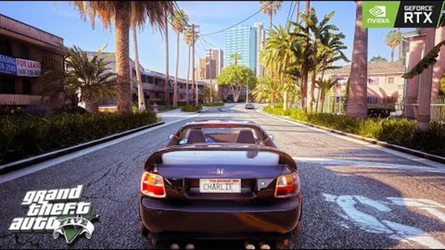 DRIVING A 1984 HONDA CIVIC IN GTA 5 WITH NEXT-GEN GRAPHICS 4K60FPS