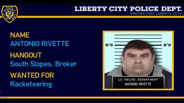 GTA4 - Most Wanted Broker : Antonio Rivette.