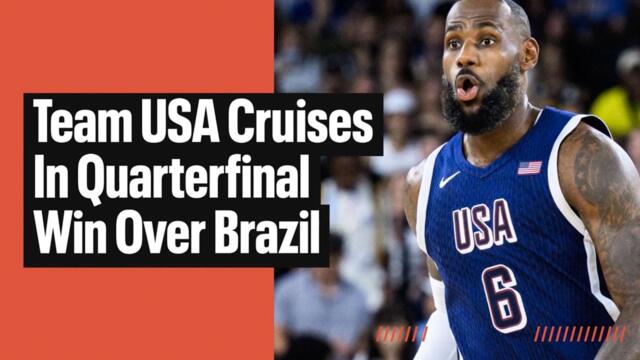 How Team USA men's basketball CRUISED past Brazil into the semifinals 🇺🇸