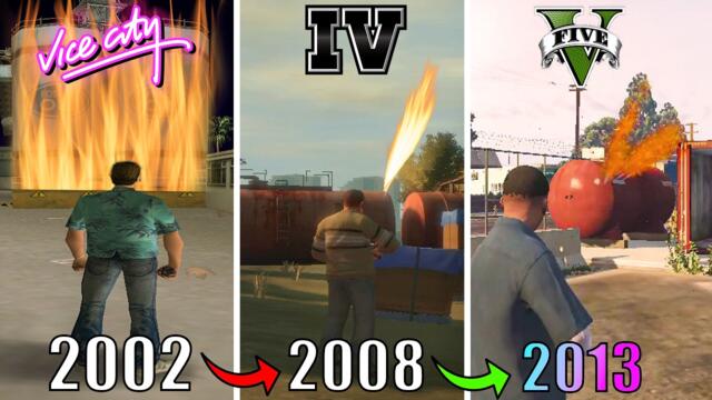 Oil and Gas Tank physics GTA 3 to GTA 5