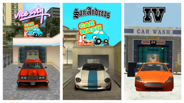 Evolution of "CAR WASH" in GTA games! (GTA VC - V)