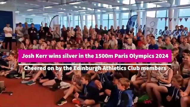 Edinburgh Athletics Club react to Josh Kerr silver