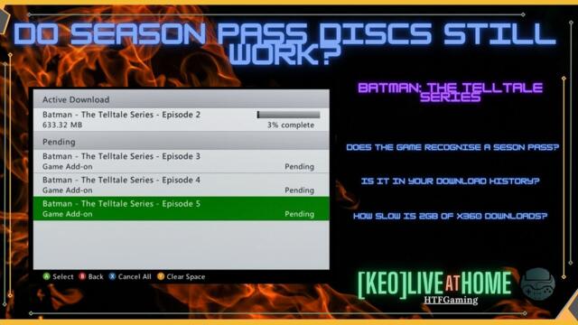 Xbox 360 Store is Dead - Do season pass discs still work? - Batman Telltale