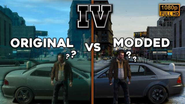 Much improved GTA IV - Original Vs Modded