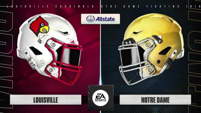 Louisville Cardinals @ Notre Dame Fighting Irish - Full Game Simulation - College Football 25