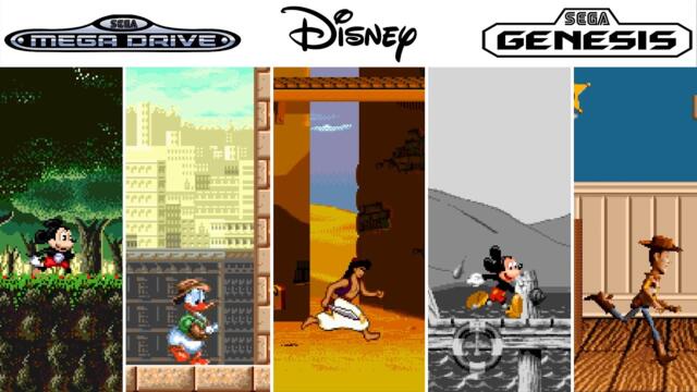 Disney Cartoon Games for SEGA Genesis (Mega Drive)