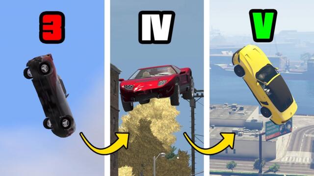 UNIQUE STUNT JUMPS in GTA Games (Evolution)