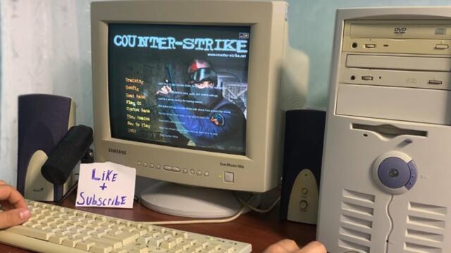 Counter Strike 1.0 but on the Old Computer | Keyboard ASMR Gameplay