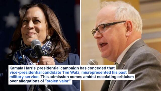 Harris Campaign Admits Tim Walz Misrepresented Military Past