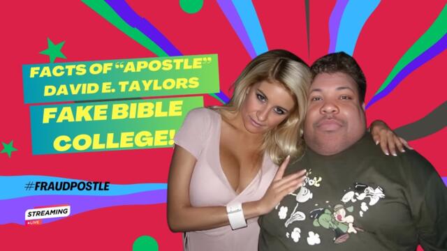 #live JMMI & KOGGC Cult Leader "Apostle" David E. Taylor Fake Bible College Facts! #god #money #cult