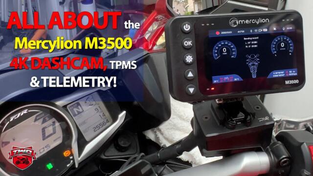 FULL Review of the Mercylion M3500 4K Motorcycle Dashcam TPMS and MORE System