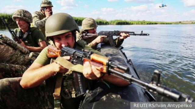 Украинският десант гине на Кинбурнската коса