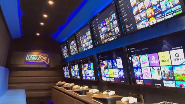 Gaming on wheels proves a hit with Sunderland party van