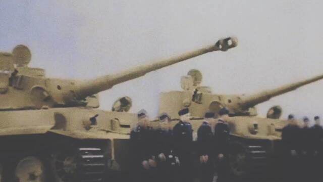 German Tanks in WW2 Color Footage